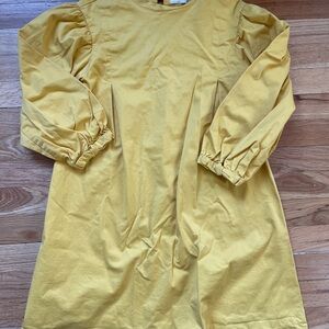 Zara Yellow Long Sleeve Girls Dress